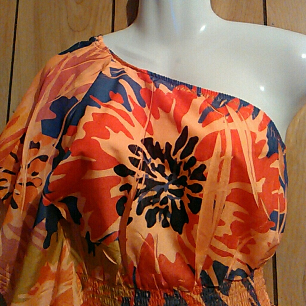 Misope cold shoulder silky blouse - Picture 2 of 6